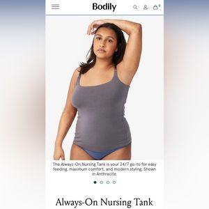 NWT Always On Nursing Tank by Bodily
